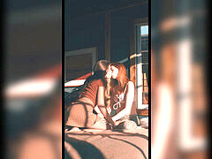 Bruinharig, Lesbisch, Klein, Roodharige vrouw, Tiener