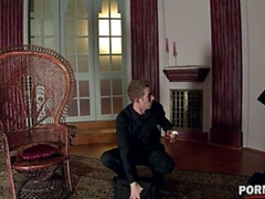 アスtoマウス, フェラチオ, イく瞬間, 顔射, 目瞪口呆, ヒール, レザー, 赤毛