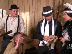 In den arsch, Sperma im mund, Doppelpenetration, Aufs gesicht abspritzen, Hardcore, Lecken, Orgasmus, Flotter dreier