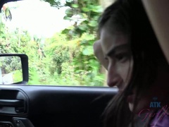 Enthousiasteling, Pijpbeurt, Vriendin, Buiten, Klein, Mager, Roken, Bekijker