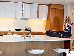 アナル, ブロンド, フェラチオ, イく瞬間, 女, 熟年アナル, ハメ撮り, フェラする