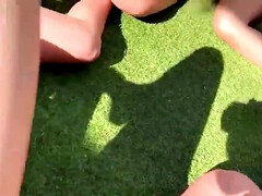 Culo, Loco, Linda, Lesbiana, Desnudo, Al aire libre, Fiesta, Coño