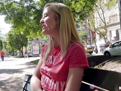 Enthousiasteling, Zwart, Blond, Pijpbeurt, Europees, Klein, Doordringend, Openbaar