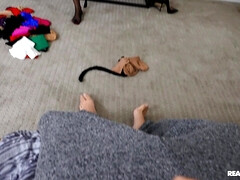 Horny For The Stocking Hoarder - busty brunette MILF Alexis Fawx gets dicked hard