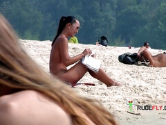 Leie, Strand, Hd, Nudist, Öffentlich, Jungendliche (18+), Titten, Spanner