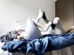 素人, 足, 足フェチ, Hd, ラティーナ, レズビアン, 靴下, レスリング