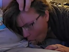 Hes eating apple pie, Im sucking his cock hahaha
