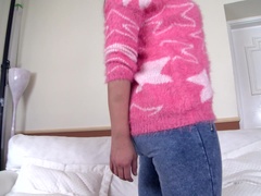Arsch, Grosse titten, Jeans, Piercing, Muschi, Rasiert, Solo, Spanisch