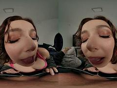 LL FF VR ft. Leana Lovings  Fiona Frost: Blowjob, Doggy  Cowgirl Porn