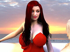 Reusachtig, Moeder, Tiener, Tieten likken