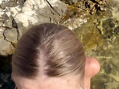 Leie, Strand, Grosser arsch, Blondine, Spermaladung, Selbstgemacht, Pov, Öffentlich