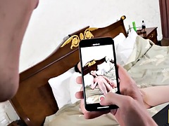 Sucer une bite, Attrapée, Léchez, Masturbation, Réalité, Adolescente