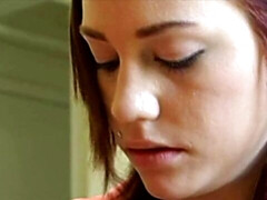 デカチン, フェラチオ, 手コキする, なめる, オナニー, 赤毛