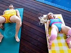 18 летние, Большая жопа, Большой член, Большие сиськи, Блондинки, Минет, На природе, Тощие