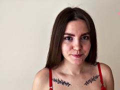 Amateur, Chica, Mamada, Corridas, Corridas faciales, Sexo duro, Lencería, Adolescente