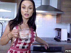 Grosser schwanz, Grosse titten, Reif, Milf, Mutti, Pov, Realität, Stiefmutter