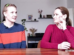 Leie, Blondine, Kitzler, Dildo, Deutsch, Hd, Lesbisch, Natürlichen titten