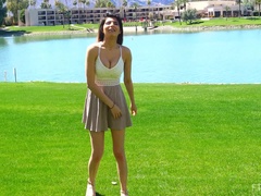 アナル, ズームショット, ダンス, フィストファック, マッサージ, 一人, おもちゃ, スカートのぞき