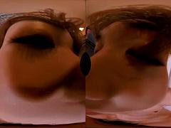 Dreidimensional, Braunhaarige, Besamung, Freundin, Japanische massage, Pov, Realität, Titten