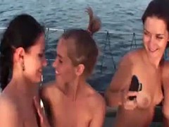 harem party on a boat