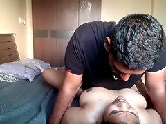 Watch Karisma, the Indian busty babysitter, get oiled up and take a deep anal pounding in HD Part 2!