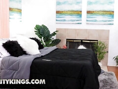 (harmony rivers) her dude find (Vanessa Sky) in their room they enjoy a threesome - reality kings