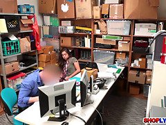 楽屋, Hd, 陵辱, オフィス, ポリス, お仕置き, 現実, ユニフォーム