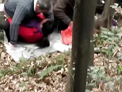 group old grandpa fuck in forest