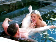 Trans Poolside Passion Explodes in Wet Ecstasy