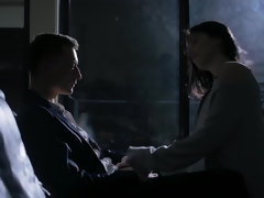 Sucer une bite, Brunette brune, Éjaculation interne, En levrette, Européenne, Hd, Seins naturels, Chevaucher