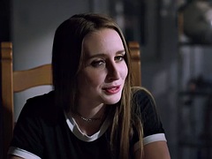 Grosser schwanz, Blondine, Freundin, Masturbation, Ablutschen