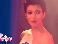 Bruinharig, Vrouw, Gapende, Masturbatie, Naakt, Orgasme, Alleen, Speelgoed