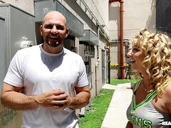 18, デカパイ, ブロンド, フェラチオ, チアリーダー, 開帳, 自然山雀, ティーン