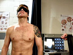 Большие сиськи, Блондинки, Бондаж, Доктор, Женское доминирование, Масло, Чулки, Тату