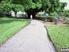 デカパイ, 茶髪の, 中出し, Hd, アウトドア, 公共