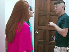 brutha Blackmails SISTERS & pulverizes Them- Jewelz Blu & Lacy Lennon