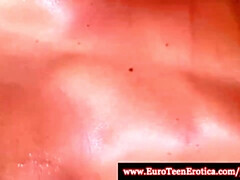 18, ブロンド, エロティック, Hd, なめる, 下着, オマンコ, ティーン