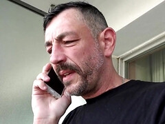 Lea Luestern shows her fat ass during hard MMF fucking