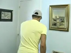 Pijpbeurt, Bruinharig, Frans, Pornster