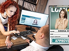 Naughty Redhead Slut Sirena Milano Started Her Business With Hot Fuck At The Tabletop