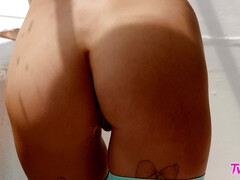 Cul, Chambre à dormir, Blonde, Gode, Masturbation, Solo, Nénés, Jouets