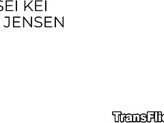アナル, アジア人, フェラチオ, イマラチオ, チン, 異人種間, キス, シーメール