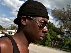 素人, 黒人, フェラチオ, 黒人, ゲイ, アウトドア, ハメ撮り, 公共