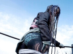 ブロンド, フェラチオ, バック, Hd, アウトドア, オマンコ, ガリガリ, タトゥー