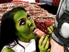 Grosser arsch, Grosse titten, Blasen, Sperma im mund, Hundestellung, Lecken, Milf, Muschi