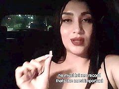 Pijpbeurt, Sperma, Buiten, Openbaar, Tiener, Slet