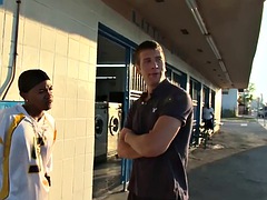 Anal, Verga grande, Negro, Mamada, Ébano, Gay, Interracial