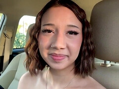 Asiatique, Nana, Sucer une bite, Queue, Hard, Énorme, Serré, Nénés