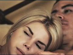 美女, デカチン, ブロンド, フェラチオ, 茶髪の, エロティック, なめる, 淫乱熟女