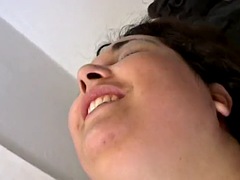 Bbw brunette fucks big cock and gets facial